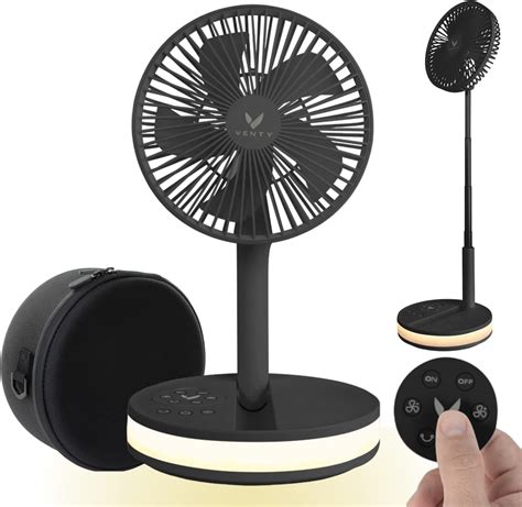 Venty Original Portable Fan Wireless Battery Operated Fan With 4 Speeds Remote Control
