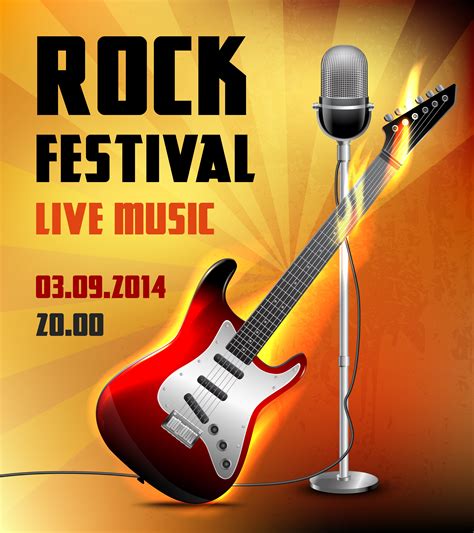 Rock Concert Poster 452925 Vector Art At Vecteezy