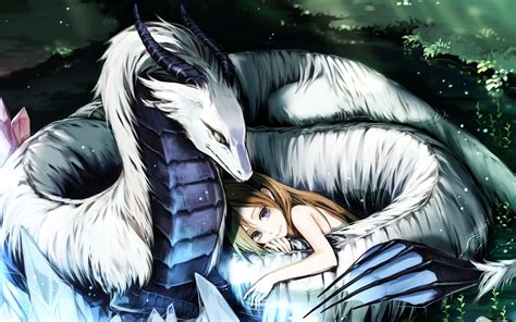 Anime Original Dragon Girl Anime Wallpaper ศิลปะ Pinterest