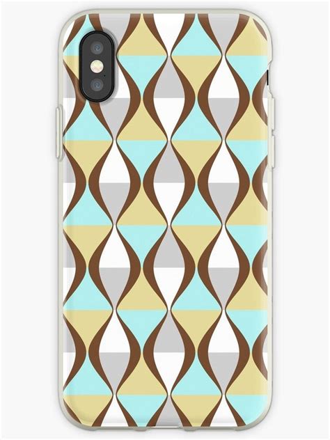 Retro Style Geometric Lines Curves Pattern Iphone And Samsung Galaxy