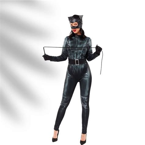 Catwoman Fancy Dress Costume Ladies Catwoman Costume Adult Etsy Uk