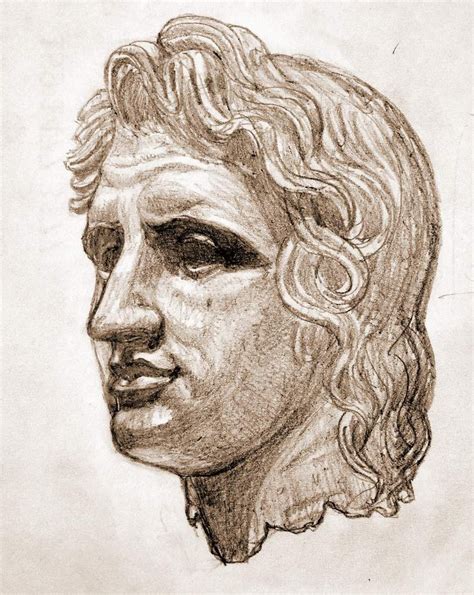 Alexander The Great Portrait Tattoo Statue Portrait