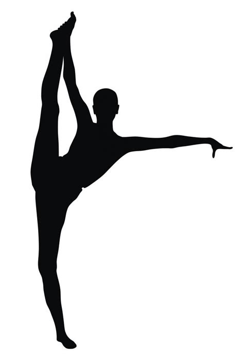 Gymnastics Silhouette Splits Free Download On Clipartmag