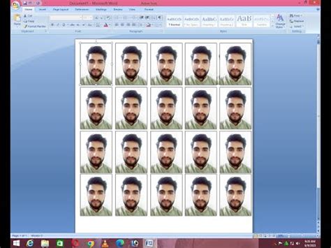 How To Make Passport Size Photo In Microsoft Word MS Word Me Passport Size Photo Kaise Banaye