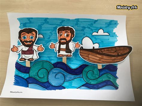 Peter And Jesus Walk On Water Craft Picture • Ministryark