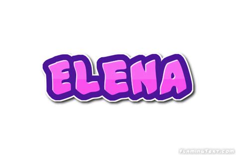 Elena is a name that's been used primarily by parents who are considering baby from the name helen. Elena Logo | Free Name Design Tool from Flaming Text