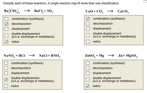 The combination of 2 or more simple substances to form a more complex substance element +element = compound ex: Solved: Classify Each Of These Reactions. A ?single Reacti ...