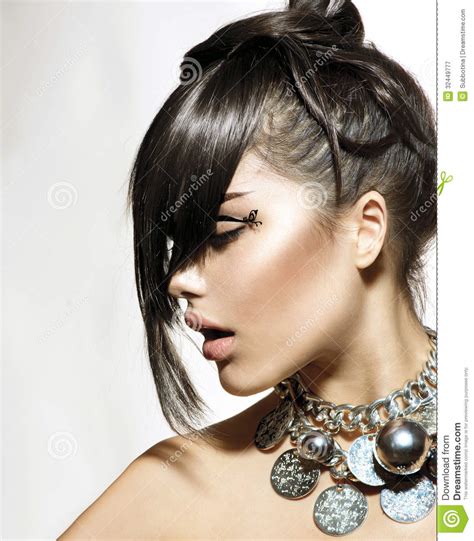 Fashion Glamour Beauty Girl Stock Image Image Of