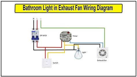 How To Wire A Bathroom Exhaust Fan With Light Shelly Lighting
