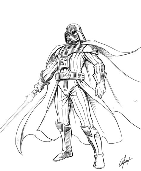 2 Ways To Draw Darth Vader Learn To Draw Darth Vaders Helmet And Full