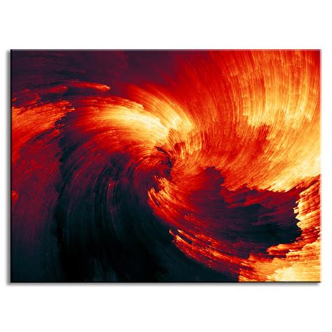 1 Pcs Abstract Fire Storm Painting Prints On Canvas Modern