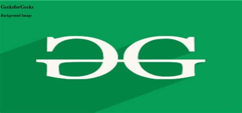 How to add an image as background image of a web page ? - GeeksforGeeks