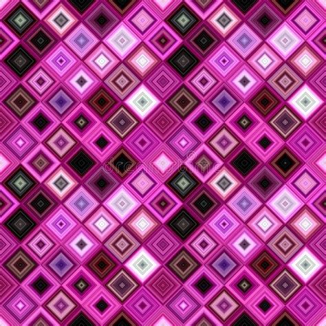 Purple Abstract Repeating Diagonal Square Mosaic Tile Pattern
