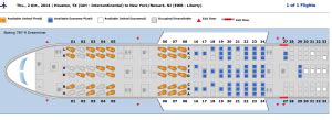 United Airlines Boeing Seat Map Economy Class Beyond