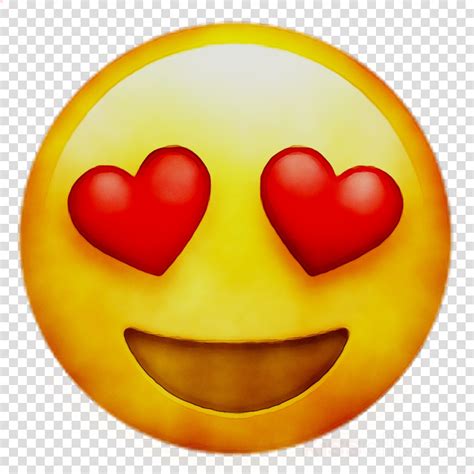 Love Iphone Emoji Clipart Emoji Heart Sticker Transparent Clip Art