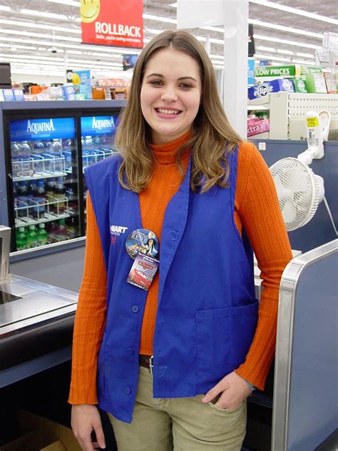 Walmart Cashier A Cashier Smiles For The Camera At The Wal Flickr