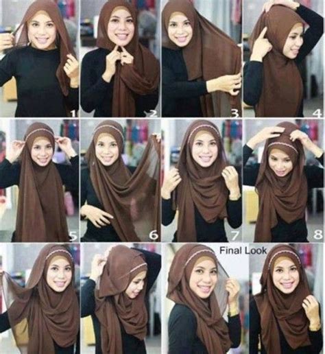 Latest Beautiful Hijab Styles Tutorial 2018 19 Different Face Shapes Hijab Tutorial Hijab