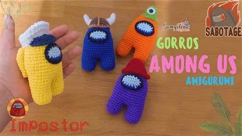 Among Us Sombreros Crochet Tutorial Españolingles Youtube Crochet