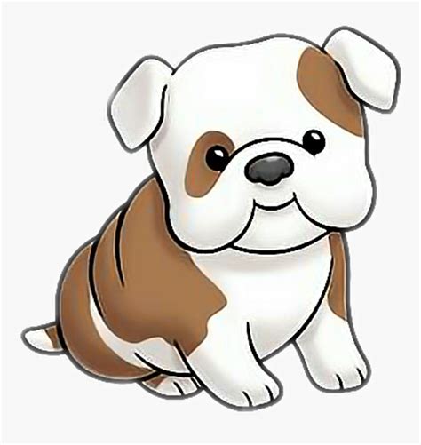 Adorable Cute Bulldog Cartoon Drawing L2sanpiero