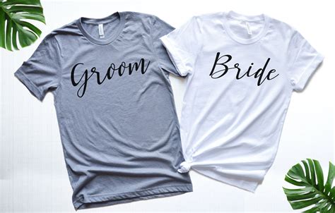 Bride And Groom Shirt Setbride Shirtgroom Shirt Wedding Etsy