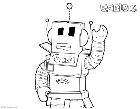 Roblox guy tim colouring pages w 2019 kolorowanki dzieci. Roblox Coloring Pages Robot Line Art - Free Printable ...