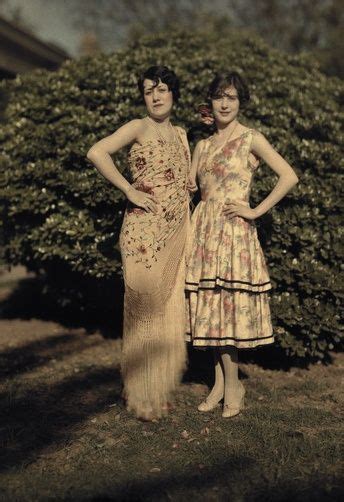 1920s Autochrome Photo 1920s Fashion Vintage Fashion Vintage Dresses