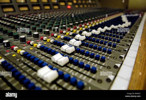 Music Studio Mixing Board Stock Photo Royalty Free Image 19869307 Alamy