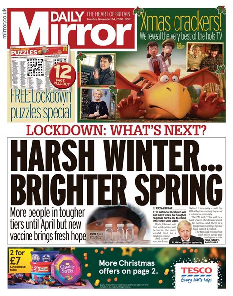 Daily Mirror November 24 2020 Newspaper Get Your Digital Subscription