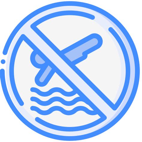 No Diving Free Signs Icons