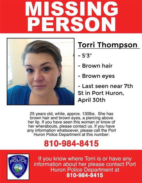 port huron police search for missing 25 year old woman last