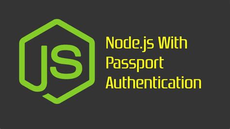 node js with passport authentication