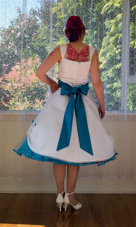 1950s Pin Up Wedding Dress Mindy Tea Length Style Etsy