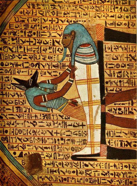 Ancient Egyptian Wall Paintings Tomb Of Amennakht Painting By