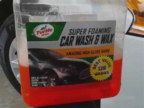 Turtle Wax Snow Foam Super Foaming Car Wash Wax Review YouTube