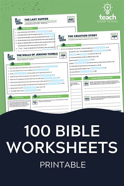 Printable Bible Worksheets Free Bible Study Bible Study For Kids Kids