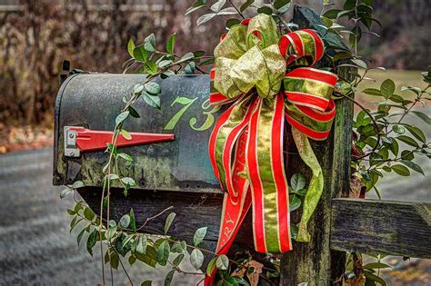 I love anything and everything about christmas. Christmas Mailbox Photograph by Cindy Archbell