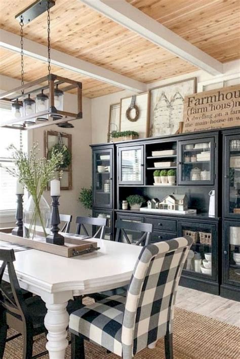 85 Wonderful Farmhouse Style Dining Room Design Ideas Design Diy
