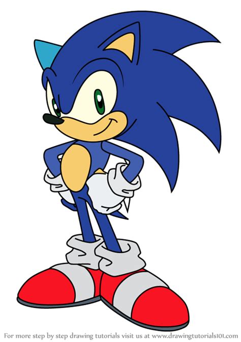 Step By Step How To Draw Sonic The Hedgehog From Sonic X