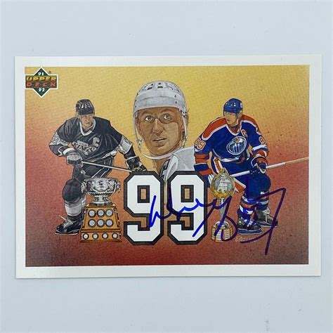 Wayne Gretzky Autographed 1991 Upper Deck Hockey Card Nhl Auctions