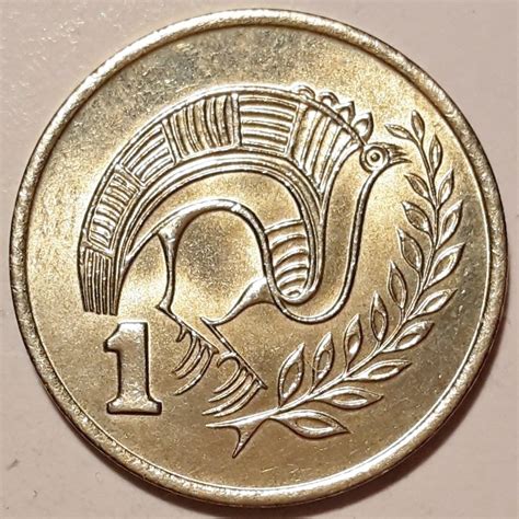 Cyprus 1955 1982 1000 Mils 1 Pound World Coin Shop