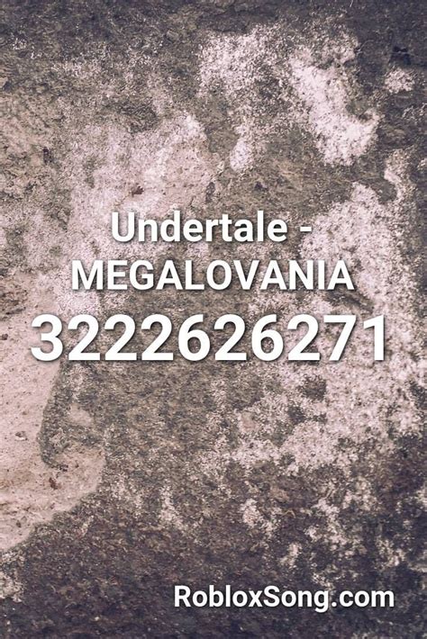 Remember to share this page with your friends. Undertale - Megalovania Roblox ID - Roblox Music Codes in ...