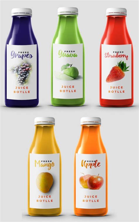 Download Free Juice Bottle Mockup - Free Package Mockups | Bottle design packaging, Bottle label design ...