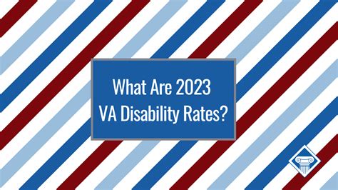 Va Disability Rates For 2023