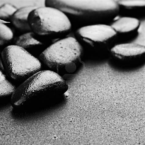 Zen Basalt Stones On The Black Basalt Stone Basalt Black