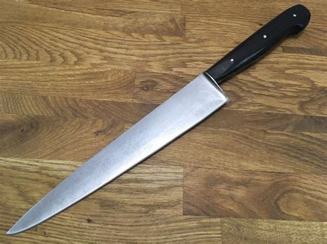 vintage german thin forged carbon steel germany razor sharp 8 blade chef knife chef knife