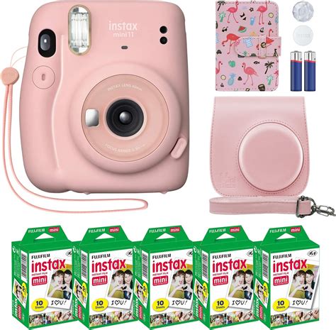 Fujifilm Instax Mini 11 Instant Camera Blush Pink Compatible Custom
