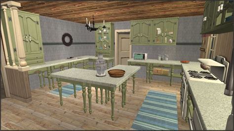 Mod The Sims Cottage Kitchen Kitchen Counter Design Counter Desk