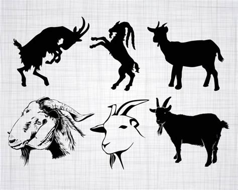 Available in svg, dxf, eps. Goat clipart silhouette, Goat silhouette Transparent FREE ...