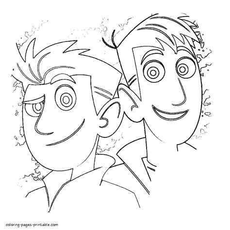 Coloring Page Brothers Kratts Coloring Pages Printablecom
