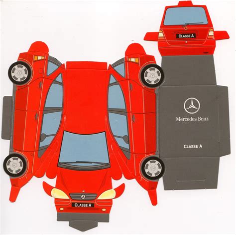 Mercedes Benz Vehicle Papercraft Template Paper Model Car Paper Car